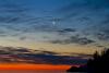 Cresent Moon over the East Bay by Stephan Hoglund